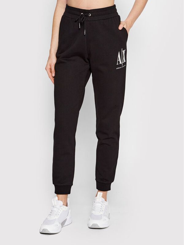 Armani Exchange Armani Exchange Donji dio trenerke 8NYPCX YJ68Z 1200 Crna Regular Fit