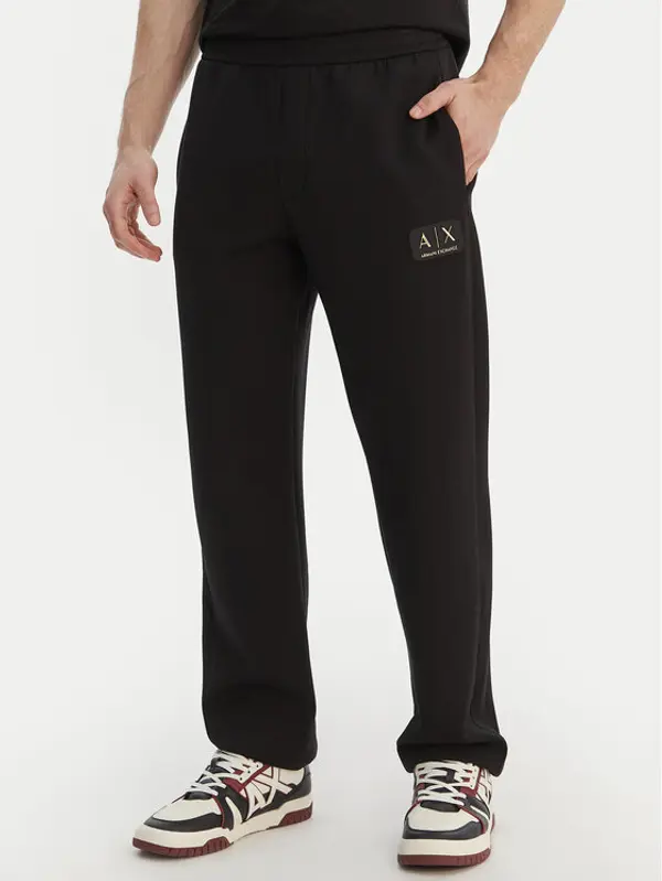Armani Exchange Armani Exchange Donji dio trenerke XM001774 AF19936 UC001 Crna Regular Fit
