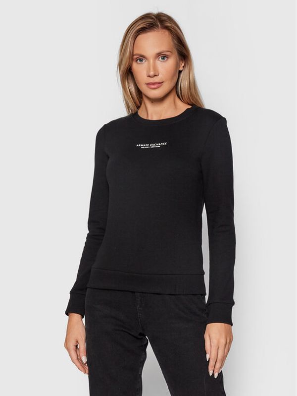 Armani Exchange Armani Exchange Majica dugih rukava 8NYM29 YJE5Z 1200 Crna Regular Fit