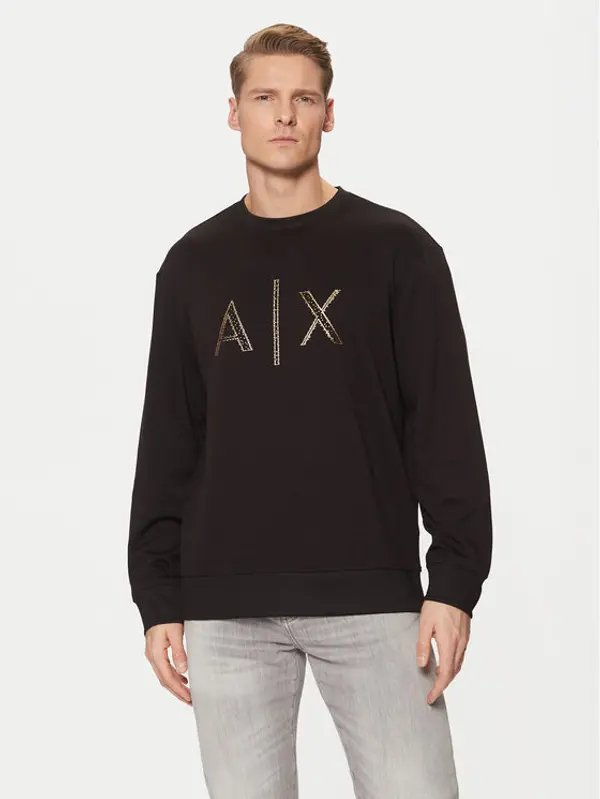 Armani Exchange Armani Exchange Majica dugih rukava XM000331 AF12269 UC001 Crna Regular Fit