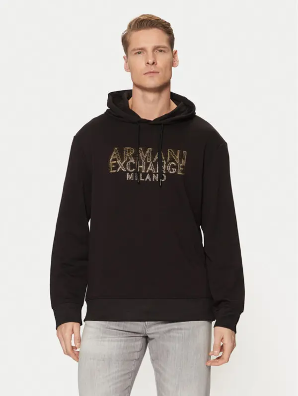 Armani Exchange Armani Exchange Majica dugih rukava XM000332 AF12269 UC001 Crna Regular Fit