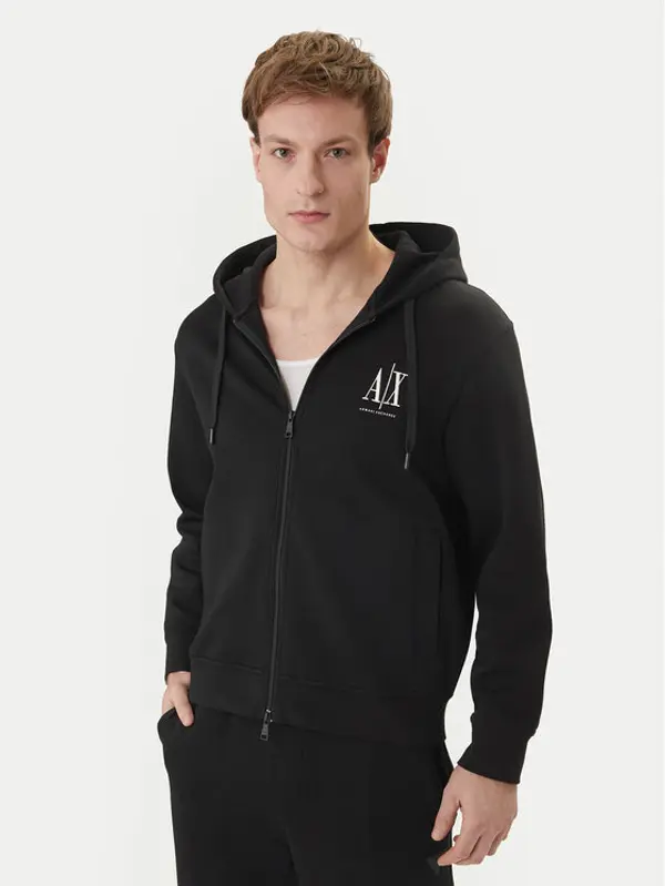 Armani Exchange Armani Exchange Majica dugih rukava XM000371 AF10818 UC001 Crna Regular Fit