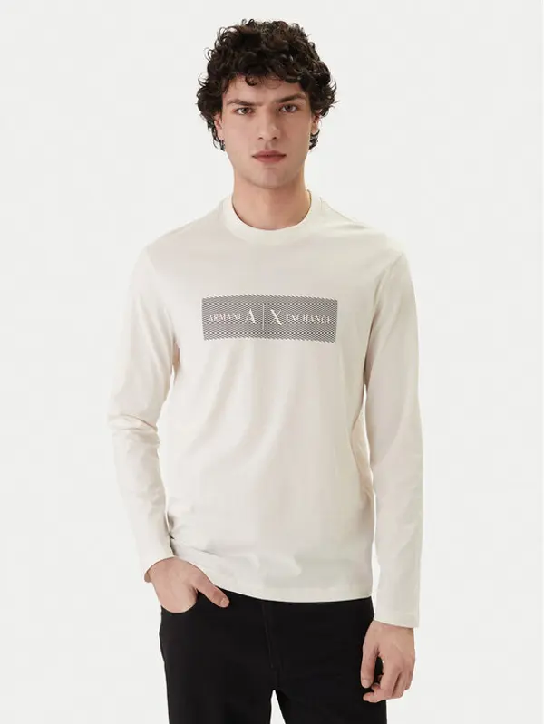 Armani Exchange Armani Exchange Majica dugih rukava XM002820 AF10356 U1074 Écru Regular Fit