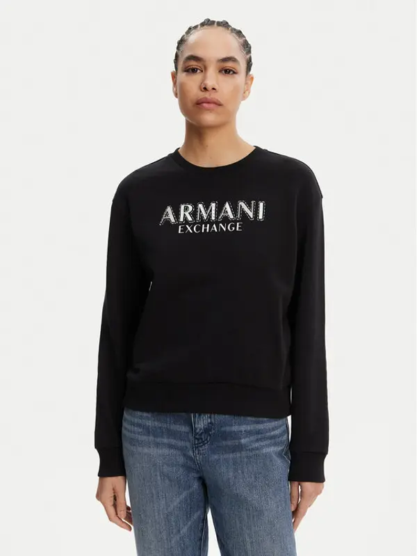 Armani Exchange Armani Exchange Majica dugih rukava XW000159 AF11851 UC001 Crna Regular Fit