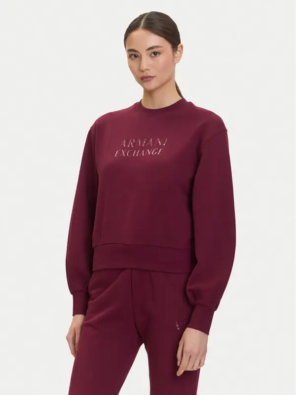 Armani Exchange Armani Exchange Majica dugih rukava XW000747 AF16114 UA343 Tamnocrvena Relaxed Fit