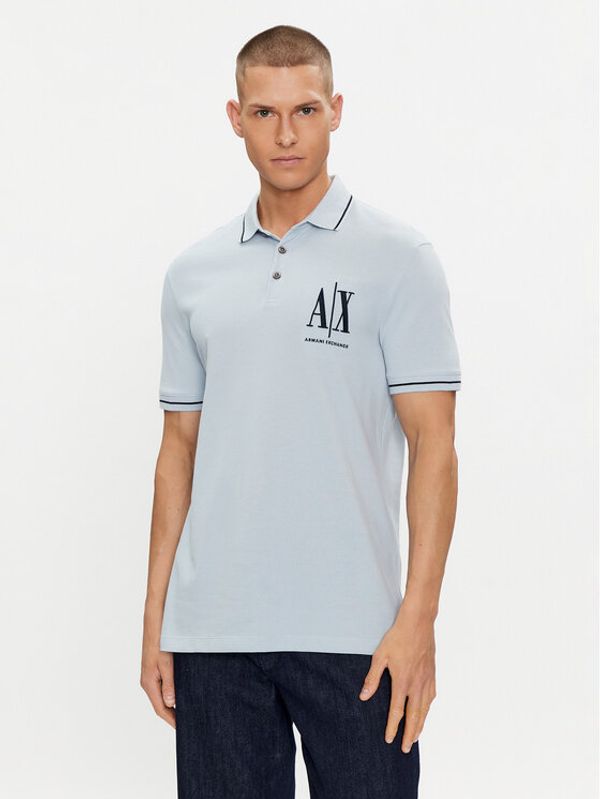Armani Exchange Armani Exchange Polo 8NZFPA Z8M5Z 15DB Svijetloplava Regular Fit