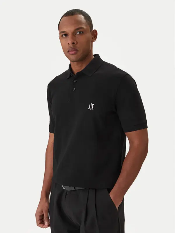 Armani Exchange Armani Exchange Polo XM000367 AF13022 UC001 Crna Regular Fit