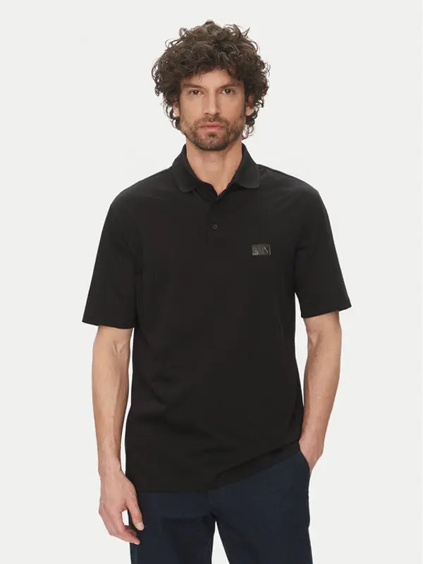 Armani Exchange Armani Exchange Polo XM000484 AF10364 UC001 Crna Regular Fit