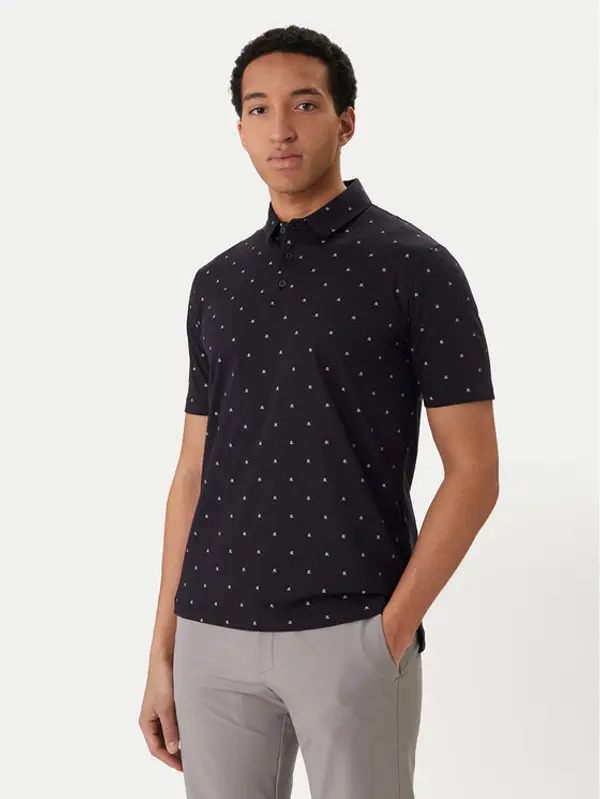 Armani Exchange Armani Exchange Polo XM000735 AF10356 FB434 Crna Regular Fit