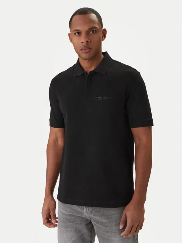 Armani Exchange Armani Exchange Polo XM001286 AF10366 UC001 Crna Regular Fit