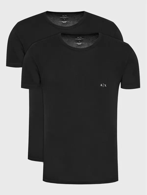 Armani Exchange Armani Exchange Set t-shirt majica﻿ 956005 CC282 07320 Crna Slim Fit
