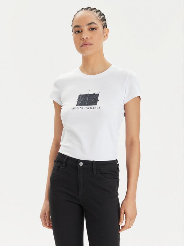 Armani Exchange Armani Exchange T-shirt 3DYT51 YJETZ 1000 Bijela Regular Fit