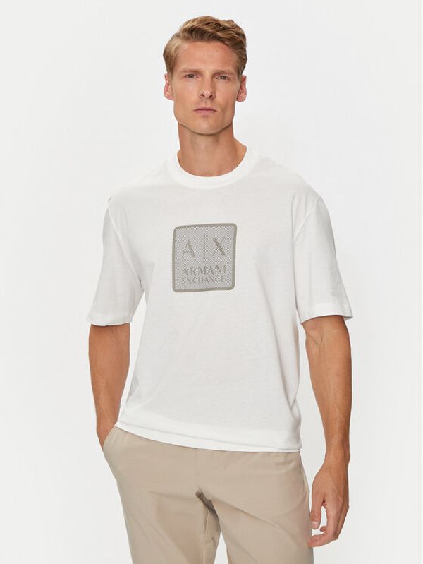 Armani Exchange Armani Exchange T-shirt 6DZTHB ZJ9JZ 1116 Bijela Regular Fit