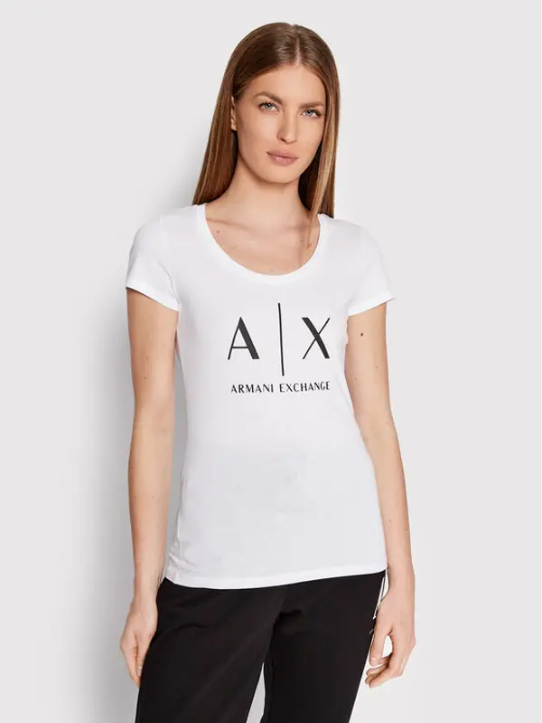 Armani Exchange Armani Exchange T-shirt 8NYT70 YJ16Z 1000 Bijela Slim Fit