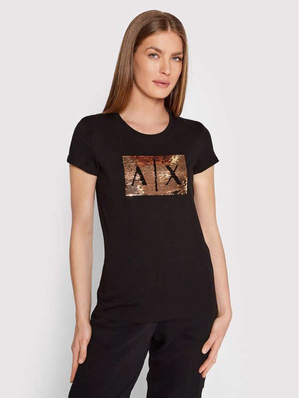 Armani Exchange Armani Exchange T-shirt 8NYTDL YJ73Z 6231 Crna Slim Fit