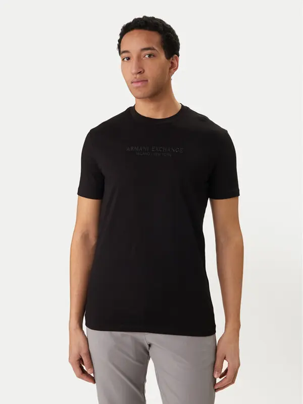 Armani Exchange Armani Exchange T-shirt XM001280 AF10361 MC09E Crna Regular Fit