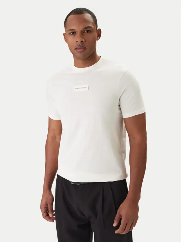 Armani Exchange Armani Exchange T-shirt XM002471 AF10356 U1074 Écru Slim Fit