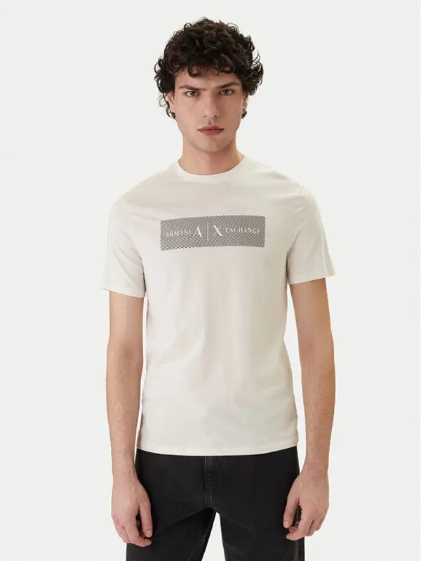 Armani Exchange Armani Exchange T-shirt XM002472 AF10356 U1074 Écru Slim Fit
