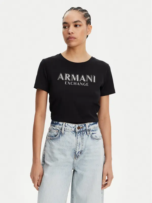 Armani Exchange Armani Exchange T-shirt XW000387 AF10354 UC001 Crna Regular Fit