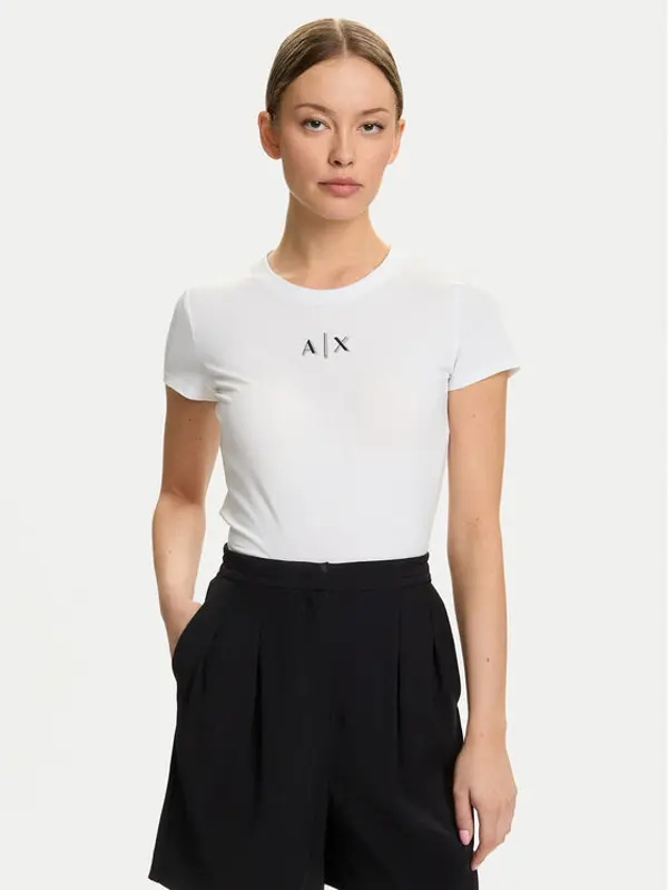 Armani Exchange Armani Exchange T-shirt XW001382 AF16294 U0002 Bijela Slim Fit