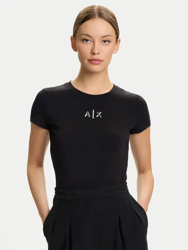 Armani Exchange Armani Exchange T-shirt XW001382 AF16294 UC001 Crna Slim Fit
