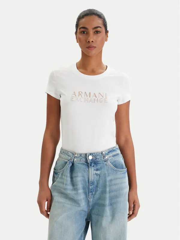 Armani Exchange Armani Exchange T-shirt XW001837 AF16294 U0002 Bijela Slim Fit