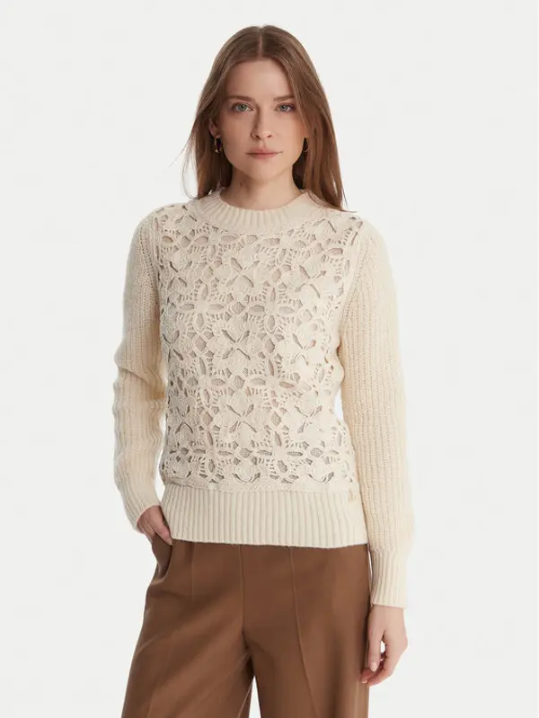 Artigli Artigli Džemper ACMA002802 Écru Regular Fit