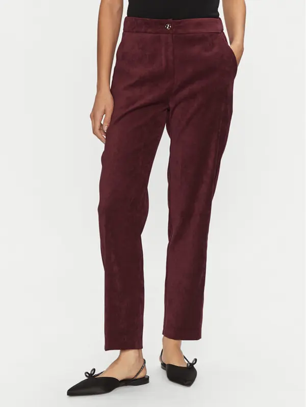 Artigli Artigli Hlače ACPA000633 Tamnocrvena Regular Fit