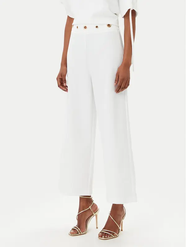 Artigli Artigli Hlače ACPA000746 058 Bijela Regular Fit