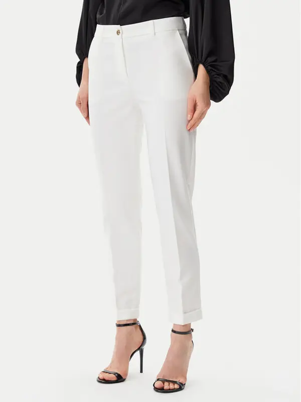 Artigli Artigli Hlače ACPA000837 Écru Regular Fit