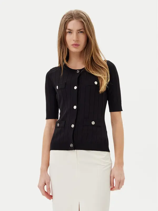 Artigli Artigli Kardigan ACMA001877 Crna Regular Fit