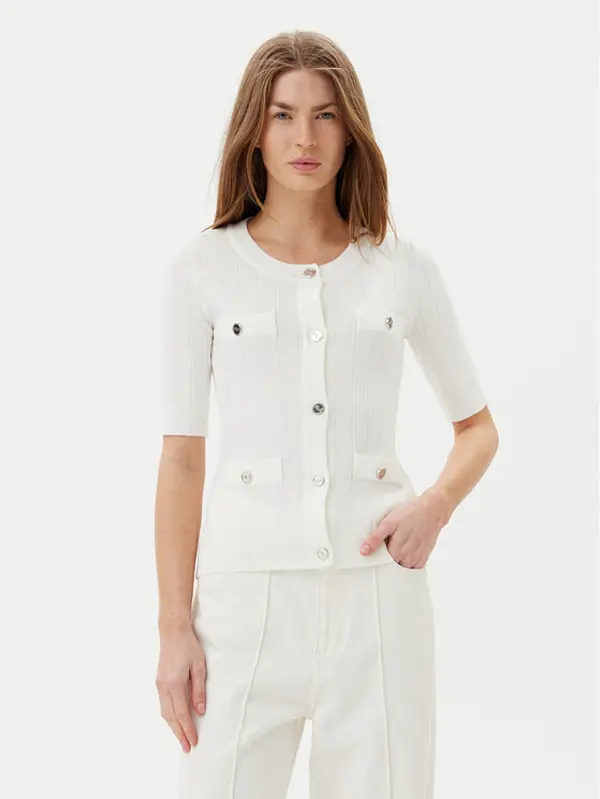 Artigli Artigli Kardigan ACMA001877 Écru Regular Fit