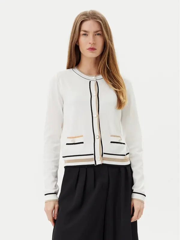 Artigli Artigli Kardigan ACMA001909 Bijela Regular Fit