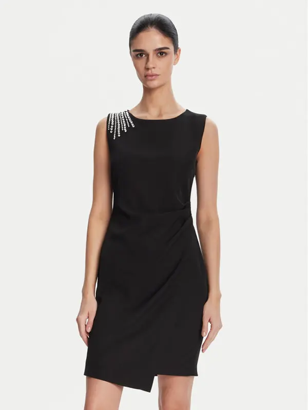 Artigli Artigli Koktel haljina ACAB000805 002 Crna Regular Fit