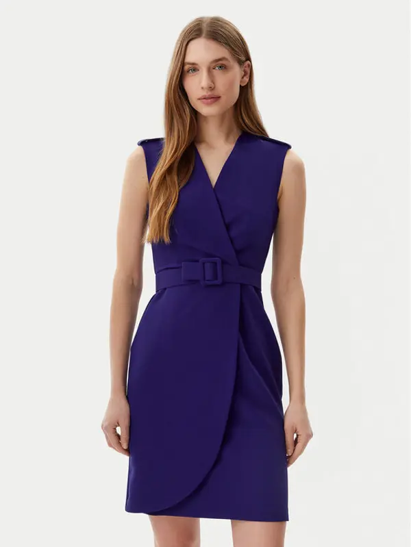 Artigli Artigli Koktel haljina ACAB000846 Tamnoplava Slim Fit