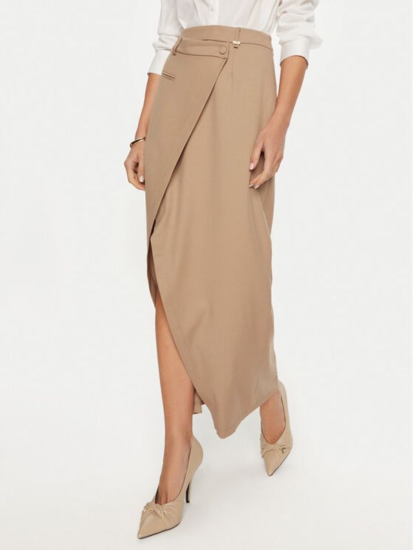 ARTIGLI ARTIGLI Midi suknja ACGO000665 Bež Regular Fit