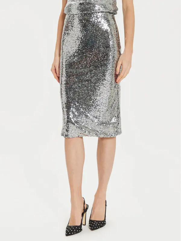 Artigli Artigli Suknja olovka ACGO000516 Srebrna Regular Fit