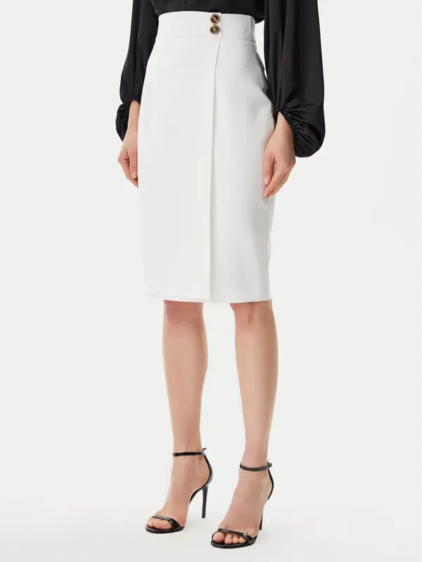 Artigli Artigli Suknja olovka ACGO000902 Écru Slim Fit