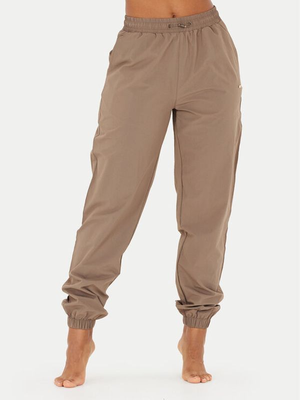 Athlecia Athlecia Donji dio trenerke Hero W Track EA233336 Smeđa Regular Fit