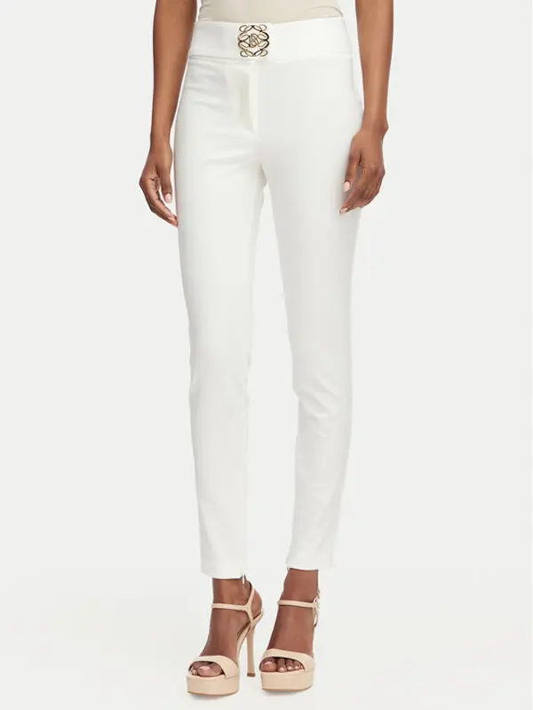 Babylon Babylon Hlače W E00057 Krem Slim Fit
