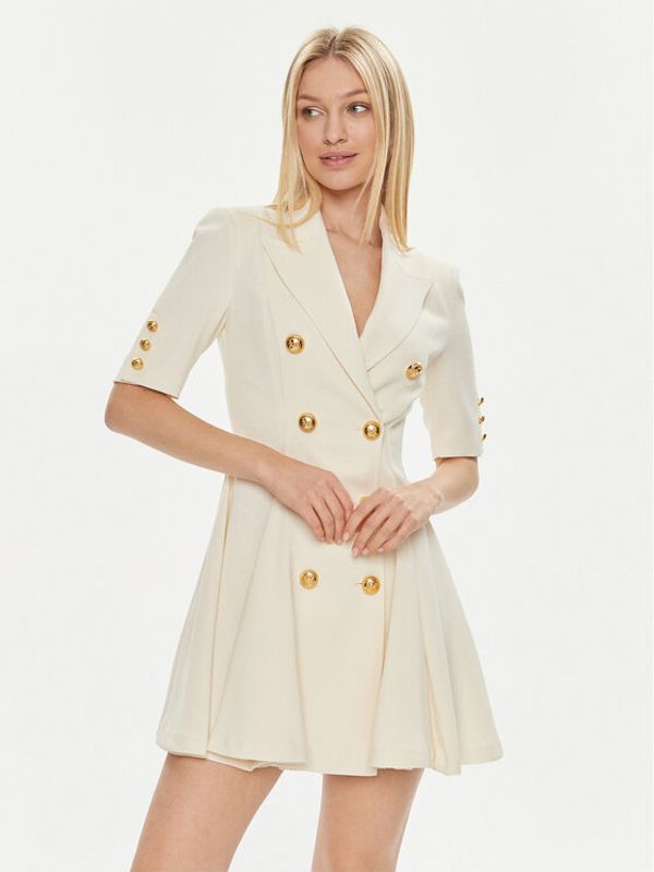 Babylon Babylon Koktel haljina S00852 Écru Regular Fit