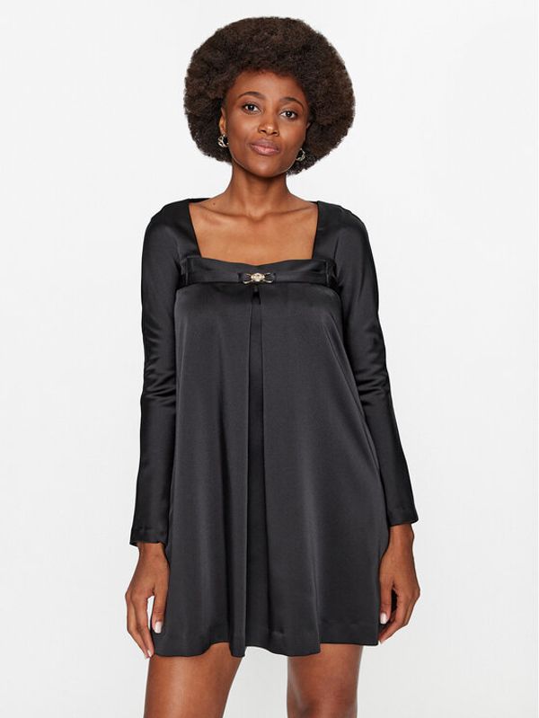 Babylon Babylon Koktel haljina T_E00774 Crna Regular Fit