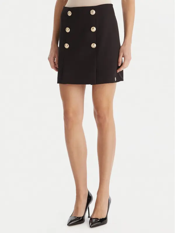 Babylon Babylon Mini suknja S00612 Crna Regular Fit