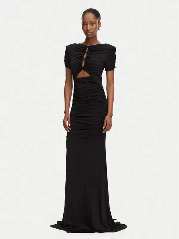 Babylon Babylon Večernja haljina MF0200 Crna Slim Fit