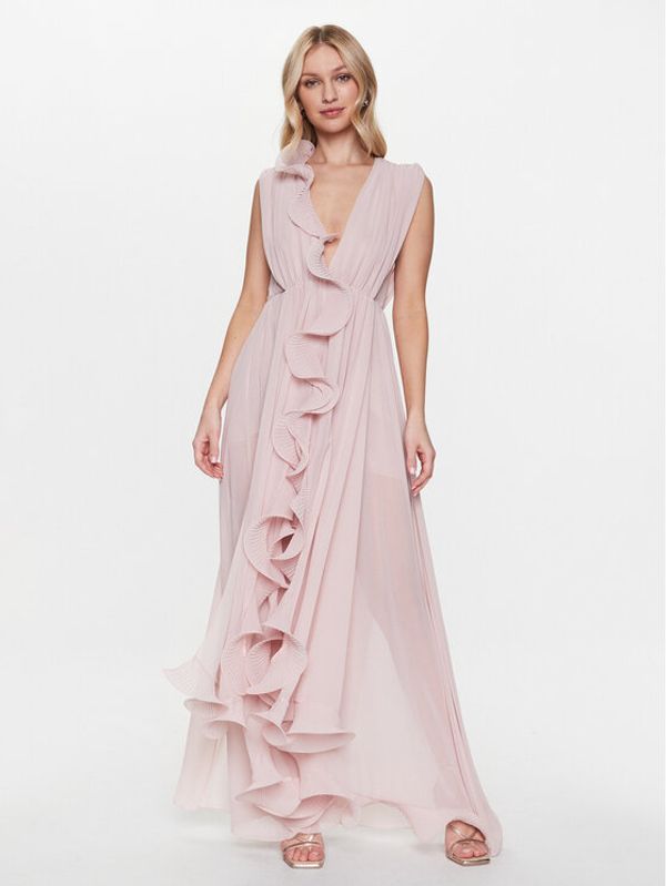 Babylon Babylon Večernja haljina S-MF0212 Ružičasta Regular Fit