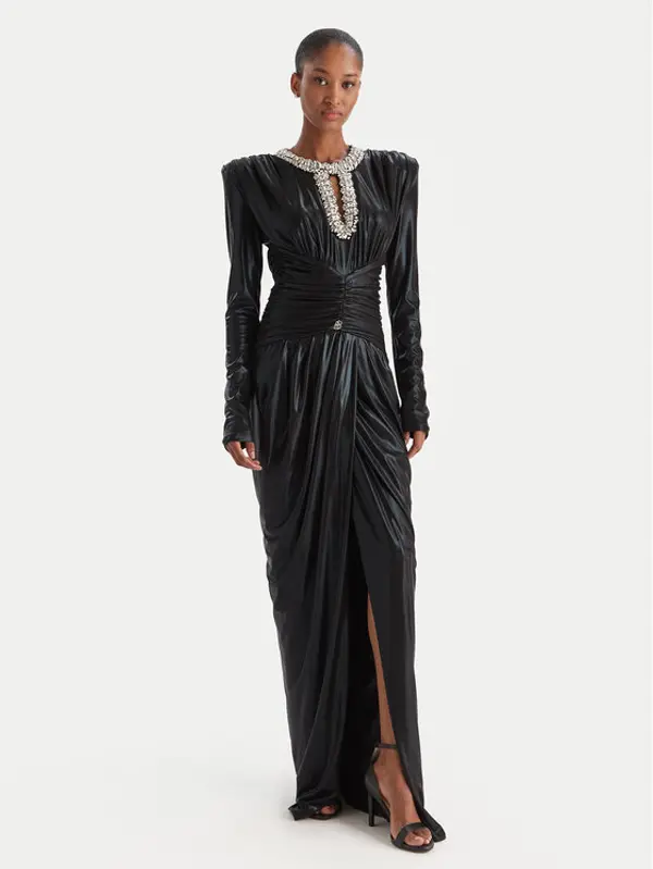 Babylon Babylon Večernja haljina S00835 Crna Regular Fit
