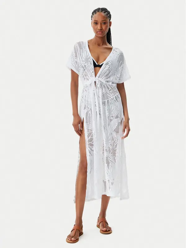 banana moon Banana Moon Haljina za plažu Elvie Cocobeach JQV10 Bijela Relaxed Fit