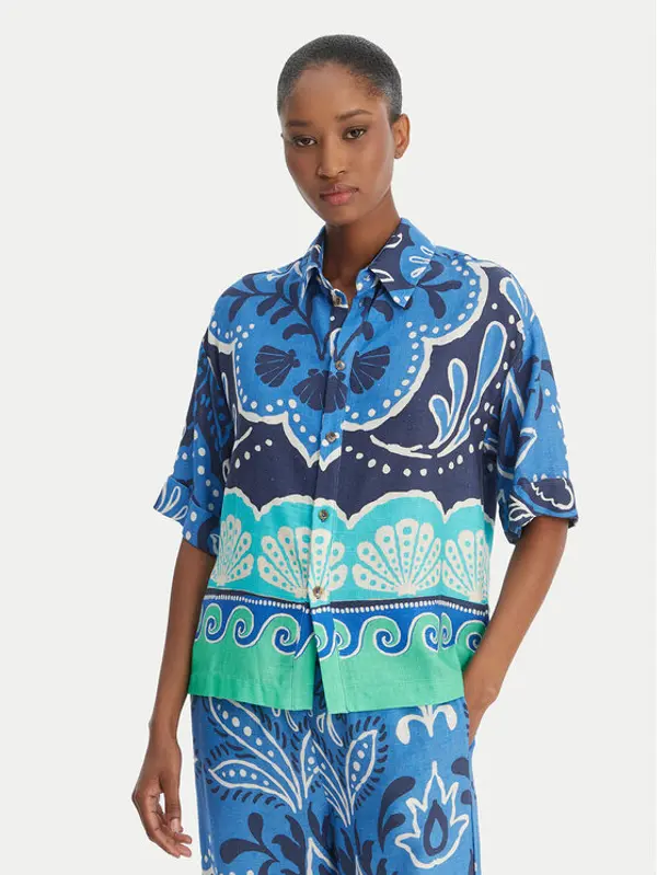 banana moon Banana Moon Košulja Hattie Clearive MYY56 Svijetloplava Regular Fit