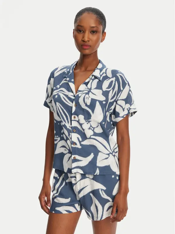 banana moon Banana Moon Košulja Taylor Floreal MHX74 Plava Loose Fit