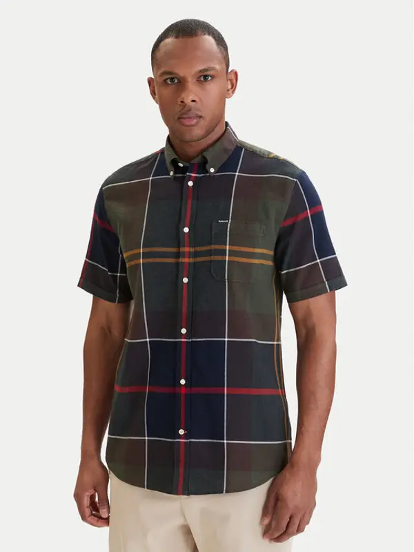 Barbour Barbour Košulja Douglas MSH5077TN11 Tamno zelena Regular Fit